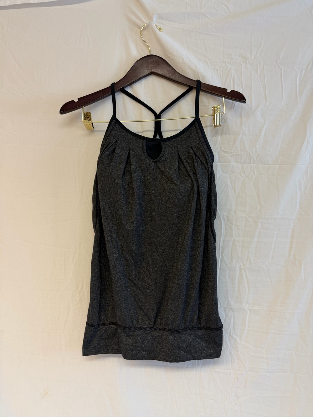 lululemon athletica Dark Gray Strappy Athletic Tank